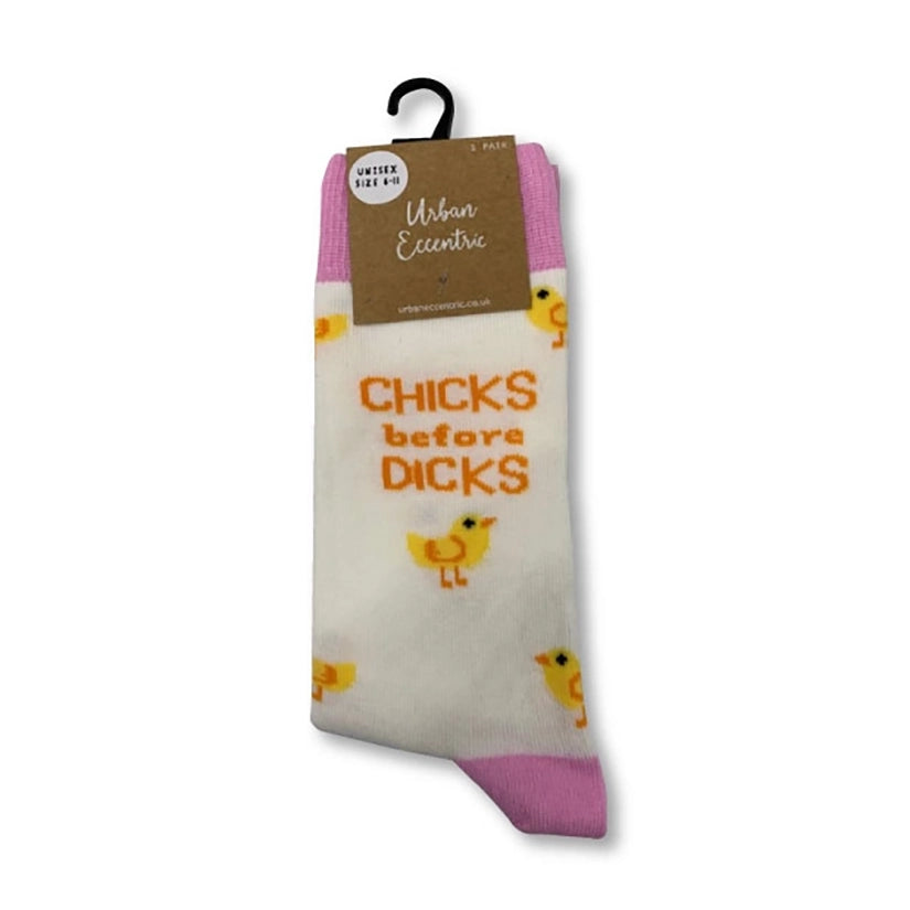 Chicks Before Dicks Socks