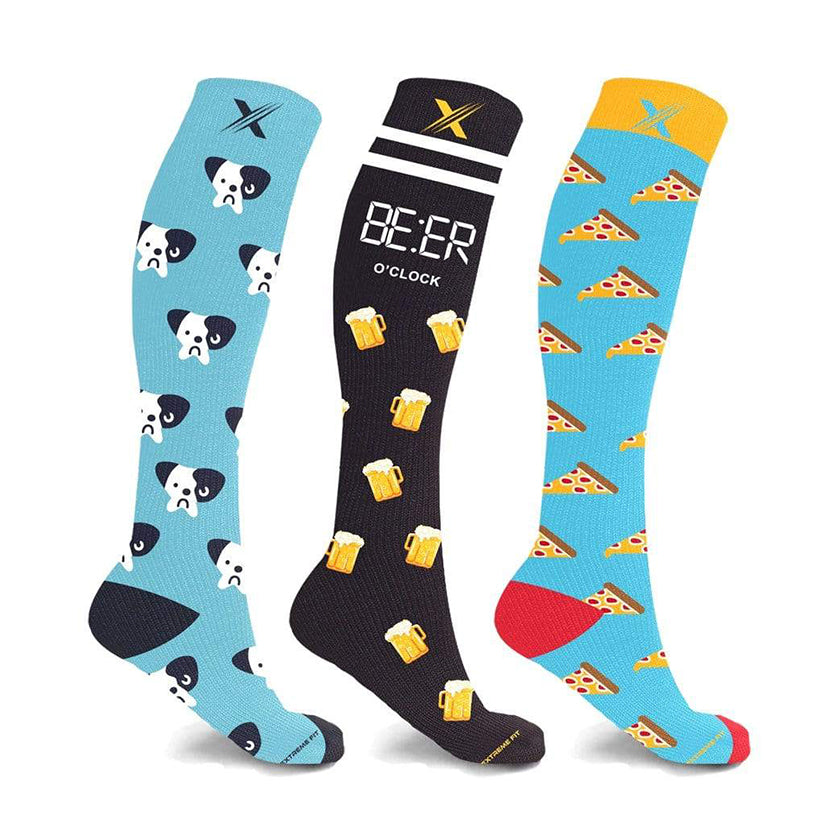 Lazy Weekend Compression Socks (3-Pairs)