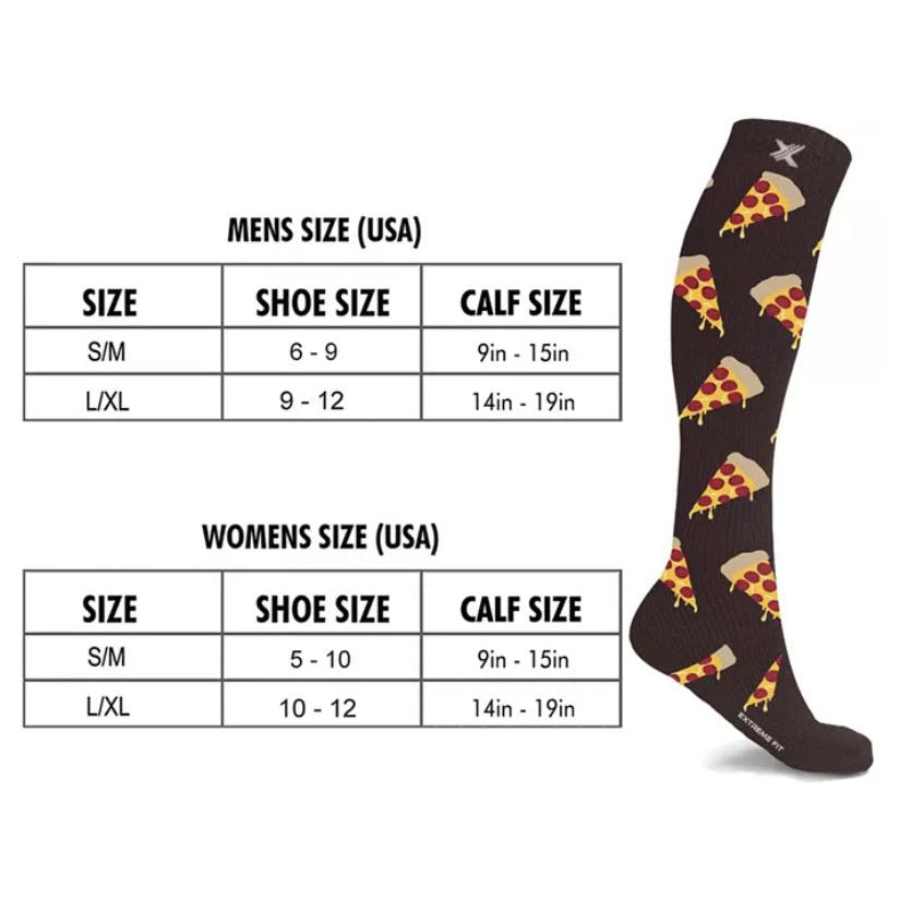 New York Style Pizza Compression Socks