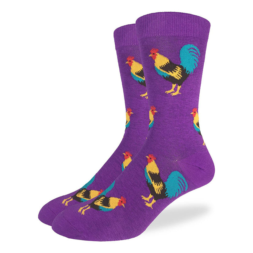 Purple Rooster Socks