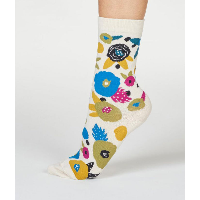 Viola Abstract Paintbrush Socks